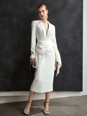 Christian Siriano White Dress